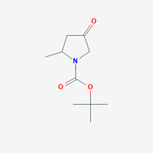 molecular formula C10H17NO3 B153178 叔丁基 2-甲基-4-氧代吡咯烷-1-羧酸酯 CAS No. 362706-25-0