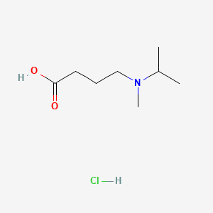 molecular formula C8H18ClNO2 B15317828 4-[Methyl(propan-2-yl)amino]butanoicacidhydrochloride 