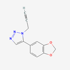 B1531787 5-(2H-1,3-benzodioxol-5-yl)-1-(prop-2-yn-1-yl)-1H-1,2,3-triazole CAS No. 2098098-18-9
