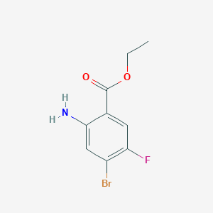 molecular formula C9H9BrFNO2 B15317894 Ethyl 2-amino-4-bromo-5-fluorobenzoate 