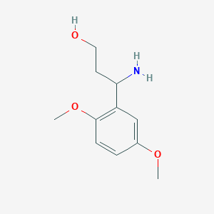 3-Amino-3-(2,5-dimethoxyphenyl)propan-1-ol