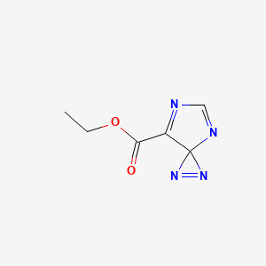 Ethyl1,2,4,6-tetraazaspiro[2.4]hepta-1,4,6-triene-7-carboxylate