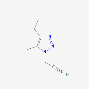 molecular formula C8H11N3 B1531793 4-乙基-5-甲基-1-(丙-2-炔-1-基)-1H-1,2,3-三唑 CAS No. 2098027-72-4