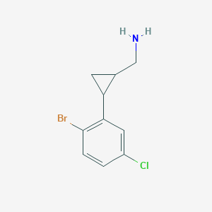 (2-(2-Bromo-5-chlorophenyl)cyclopropyl)methanamine