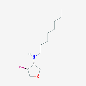 molecular formula C12H24FNO B1531796 (3R,4S)-4-氟-N-辛氧基氧杂烷-3-胺 CAS No. 2166178-43-2