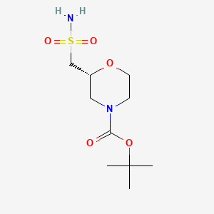 Tert-butyl (2R)-2-(sulfamoylmethyl)morpholine-4-carboxylate