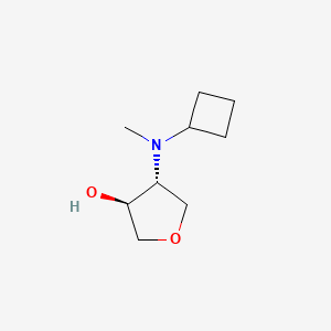 molecular formula C9H17NO2 B1531805 (3S,4R)-4-[环丁基(甲基)氨基]氧杂环-3-醇 CAS No. 1844202-89-6