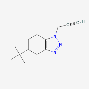 molecular formula C13H19N3 B1531808 5-叔丁基-1-(丙-2-炔-1-基)-4,5,6,7-四氢-1H-1,2,3-苯并三唑 CAS No. 2098032-87-0