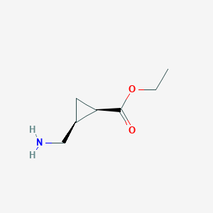 rac-ethyl (1R,2S)-2-(aminomethyl)cyclopropane-1-carboxylate