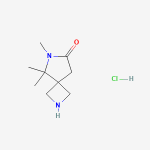 B1531824 5,5,6-Trimethyl-2,6-diazaspiro[3.4]octan-7-one hydrochloride CAS No. 2098135-24-9