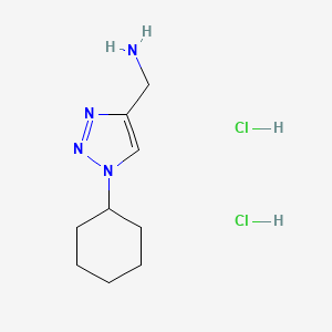 1-(1-cyclohexyl-1H-1,2,3-triazol-4-yl)methanaminedihydrochloride