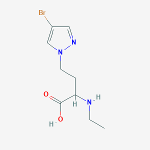 4-(4-Bromo-1h-pyrazol-1-yl)-2-(ethylamino)butanoic acid