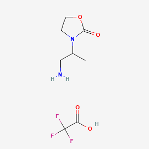 3-(1-Aminopropan-2-yl)-1,3-oxazolidin-2-one,trifluoroaceticacid