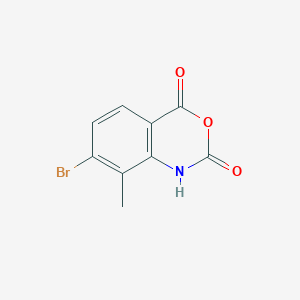 molecular formula C9H6BrNO3 B15318302 7-bromo-8-methyl-2,4-dihydro-1H-3,1-benzoxazine-2,4-dione 