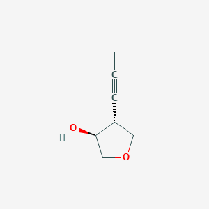 molecular formula C7H10O2 B1531831 (3S,4R)-4-(prop-1-yn-1-yl)oxolan-3-ol CAS No. 2166273-06-7