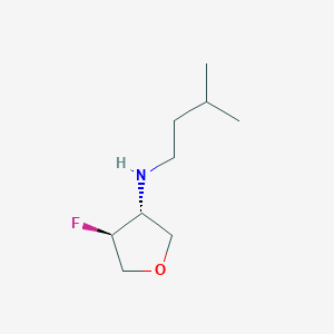 (3R,4S)-4-fluoro-N-(3-methylbutyl)oxolan-3-amine