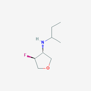 molecular formula C8H16FNO B1531844 (3R,4S)-N-(butan-2-yl)-4-fluorooxolan-3-amine CAS No. 2166459-74-9
