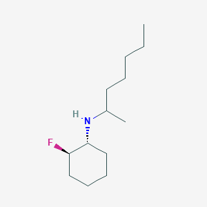 molecular formula C13H26FN B1531846 (1R,2R)-2-fluoro-N-(heptan-2-yl)cyclohexan-1-amine CAS No. 1848892-75-0
