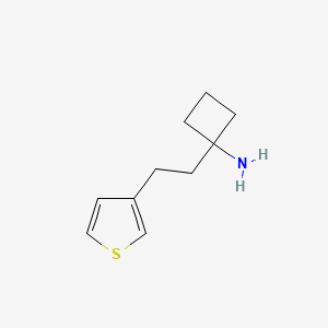 1-(2-(Thiophen-3-yl)ethyl)cyclobutan-1-amine