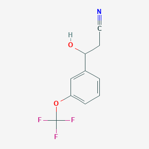 3-Hydroxy-3-[3-(trifluoromethoxy)phenyl]propanenitrile