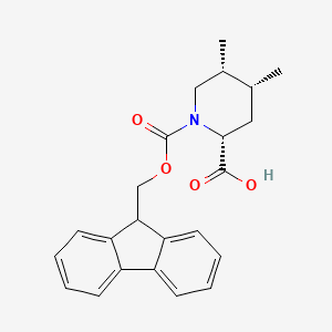 (2R,4R,5R)-1-(9H-fluoren-9-ylmethoxycarbonyl)-4,5-dimethylpiperidine-2-carboxylic acid