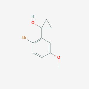 1-(2-Bromo-5-methoxyphenyl)cyclopropan-1-ol