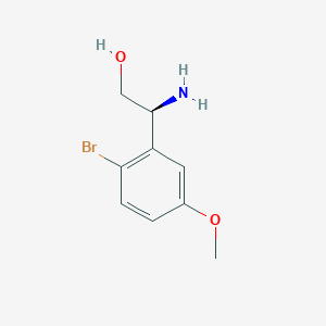 (S)-2-Amino-2-(2-bromo-5-methoxyphenyl)ethan-1-ol