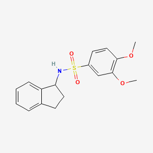 Benzenesulfonamide, 3,4-dimethoxy-N-(1-indanyl)-