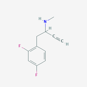 1-(2,4-difluorophenyl)-N-methylbut-3-yn-2-amine