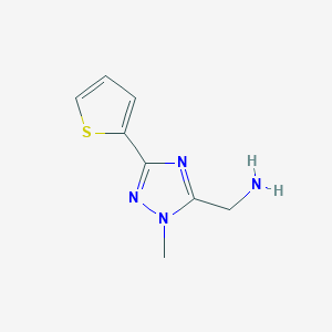 (1-Methyl-3-(thiophen-2-yl)-1h-1,2,4-triazol-5-yl)methanamine