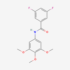 molecular formula C16H15F2NO4 B15318831 3,5-difluoro-N-(3,4,5-trimethoxyphenyl)benzamide 