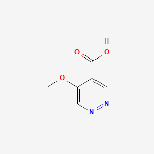 molecular formula C6H6N2O3 B15318840 5-Methoxypyridazine-4-carboxylicacid 