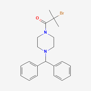 1-Benzhydryl-4-(2-bromo-2-methylpropanoyl)piperazine