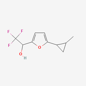 2,2,2-Trifluoro-1-(5-(2-methylcyclopropyl)furan-2-yl)ethan-1-ol