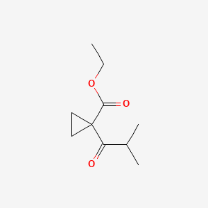 Ethyl1-(2-methylpropanoyl)cyclopropane-1-carboxylate