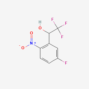 2,2,2-Trifluoro-1-(5-fluoro-2-nitrophenyl)ethan-1-ol