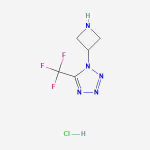 1-(azetidin-3-yl)-5-(trifluoromethyl)-1H-1,2,3,4-tetrazole hydrochloride