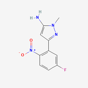 3-(5-Fluoro-2-nitrophenyl)-1-methyl-1h-pyrazol-5-amine