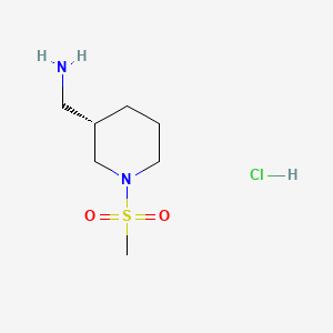 1-[(3S)-1-methanesulfonylpiperidin-3-yl]methanamine hydrochloride