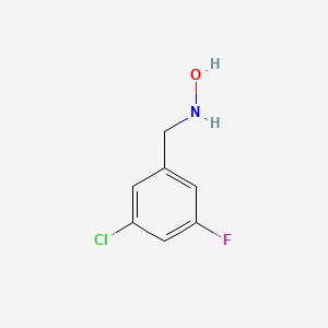 molecular formula C7H7ClFNO B15319039 N-(3-Chloro-5-fluorobenzyl)hydroxylamine 