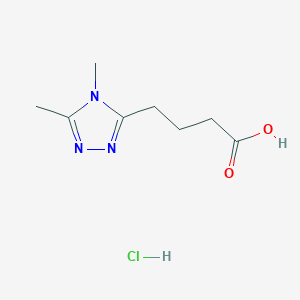 4-(4,5-dimethyl-4H-1,2,4-triazol-3-yl)butanoicacidhydrochloride