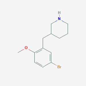 3-(5-Bromo-2-methoxybenzyl)piperidine