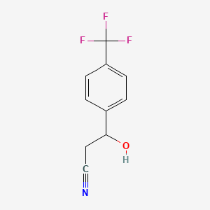 beta-Hydroxy-4-(trifluoromethyl)benzenepropanenitrile