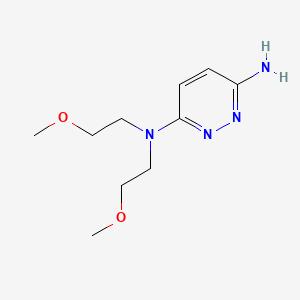 molecular formula C10H18N4O2 B1531922 N3,N3-bis(2-methoxyethyl)pyridazine-3,6-diamine CAS No. 1595756-90-3