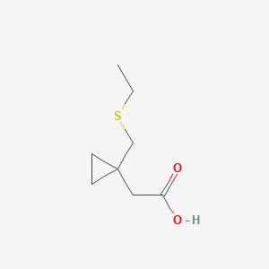 2-(1-((Ethylthio)methyl)cyclopropyl)acetic acid