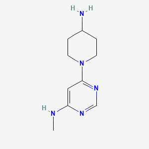 molecular formula C10H17N5 B1531923 6-(4-氨基哌啶-1-基)-N-甲基嘧啶-4-胺 CAS No. 1902981-14-9