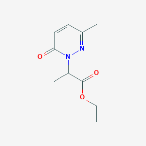 molecular formula C10H14N2O3 B1531932 2-(3-甲基-6-氧代-1(6H)-吡哒嗪基)丙酸乙酯 CAS No. 1194706-75-6