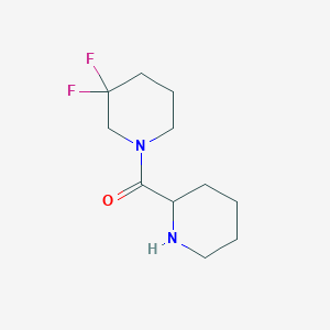 molecular formula C11H18F2N2O B1531934 (3,3-Difluoropiperidin-1-yl)(piperidin-2-yl)methanone CAS No. 1888584-91-5