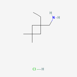 1-(1-Ethyl-3,3-dimethylcyclobutyl)methanaminehydrochloride