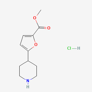 Methyl5-(piperidin-4-yl)furan-2-carboxylatehydrochloride